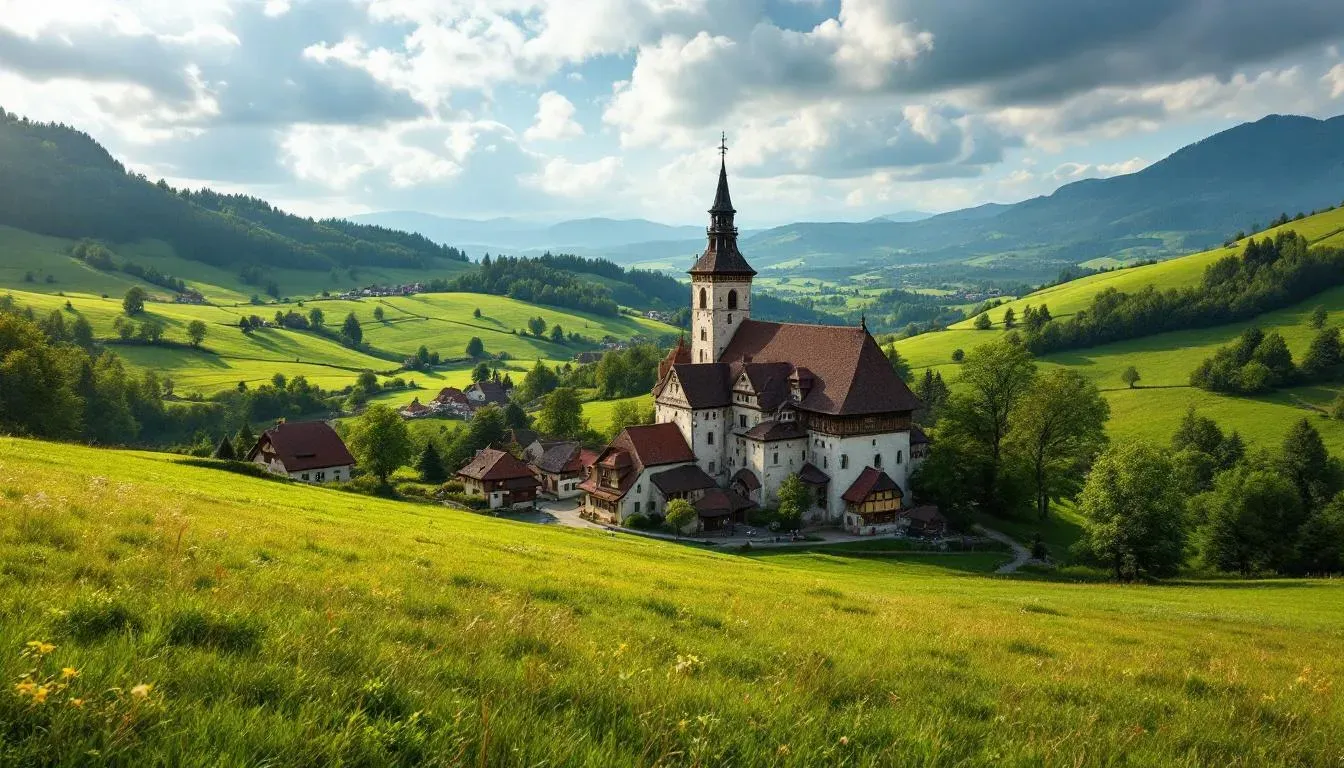 Transylvanian Village - filming location in Romania